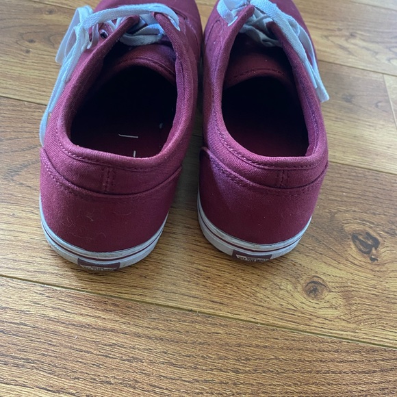 VANS shoes VANS OFF THE WALL Classic Canvas Burgundy women 8.5 - Picture 4 of 5